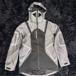 Puma Conqr Full Zip Jacket Mens Black, Silver Casual Athletic Outerwear